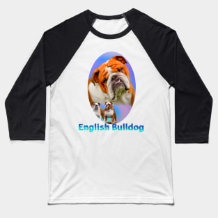 English Bulldog Baseball T-Shirt